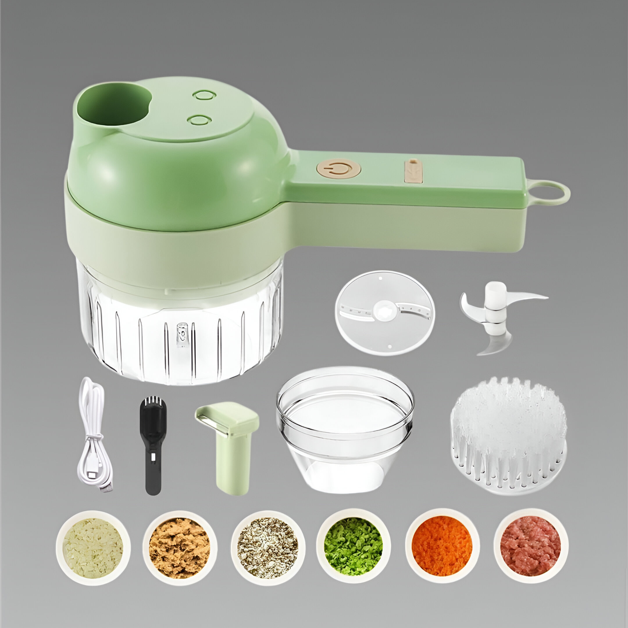 4-in-1 Portable Electric Vegetable Cutter