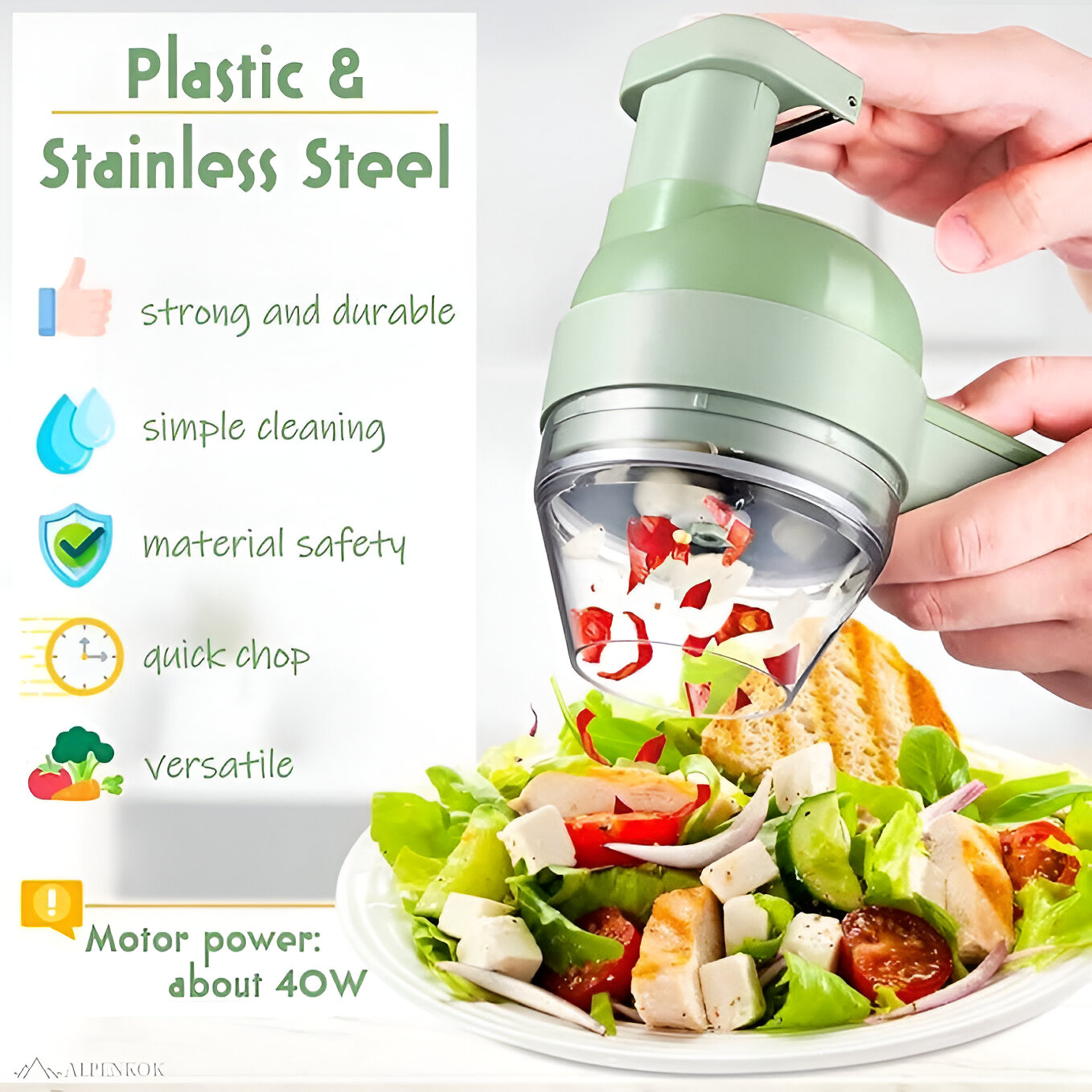 4-in-1 Portable Electric Vegetable Cutter