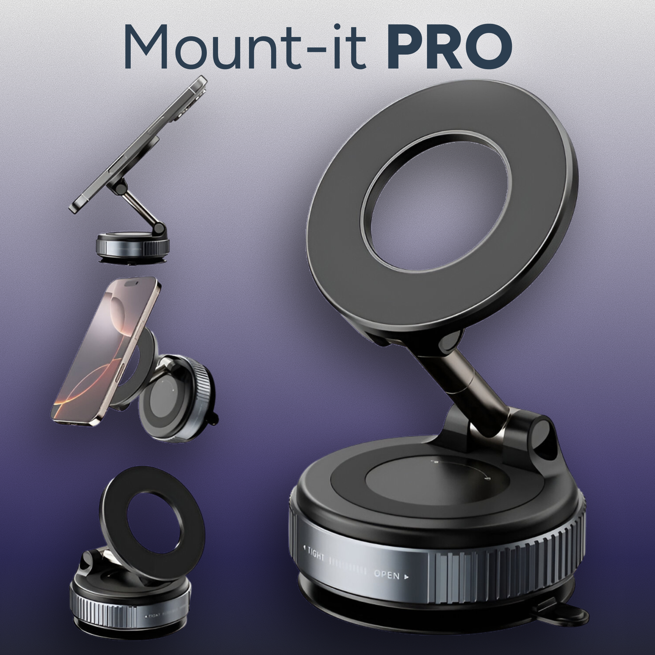 Mount-it PRO (Suction Magnetic Phone Mount)