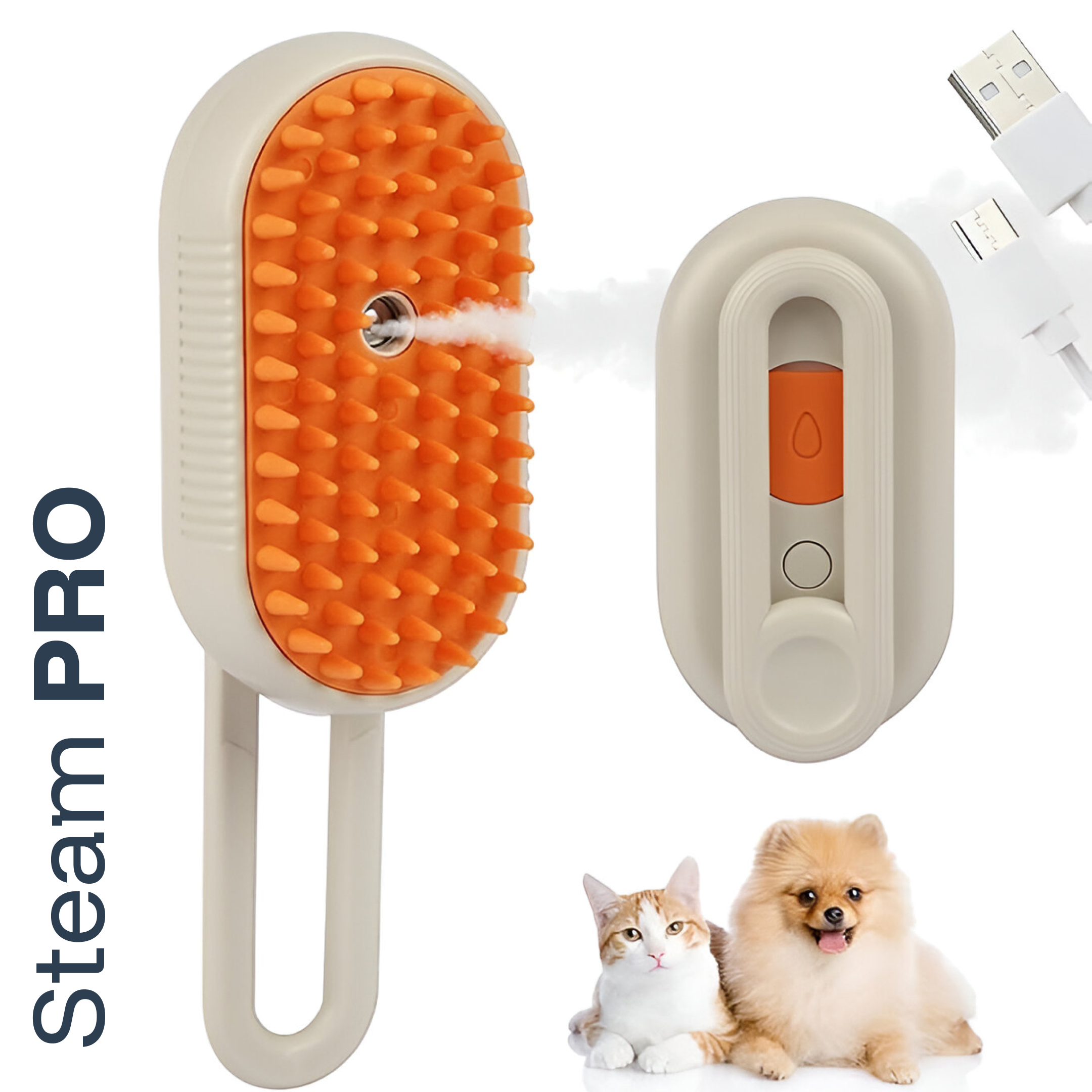 Steam PRO (Steam Brush for Dogs & Cats)