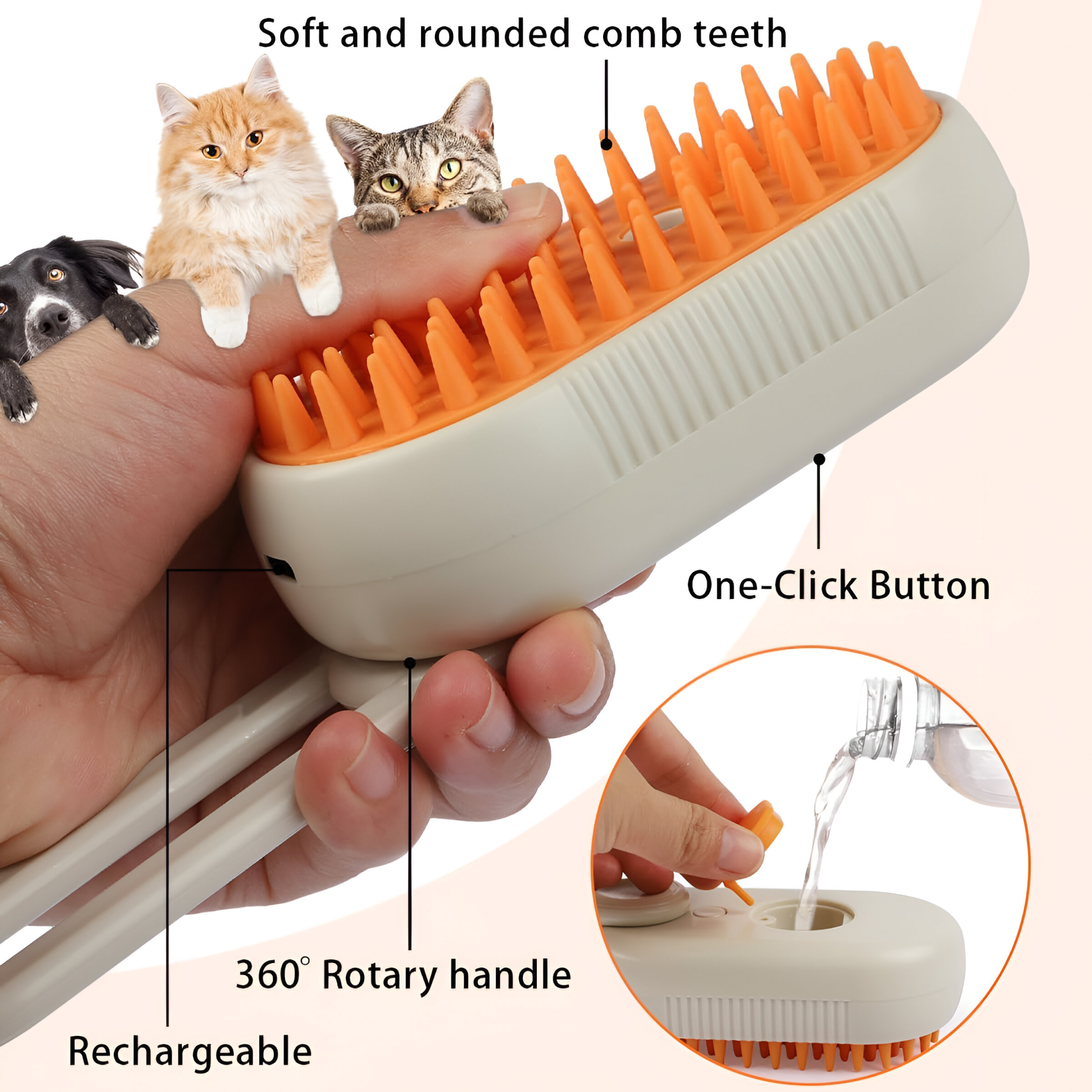 Steam PRO (Steam Brush for Dogs & Cats)