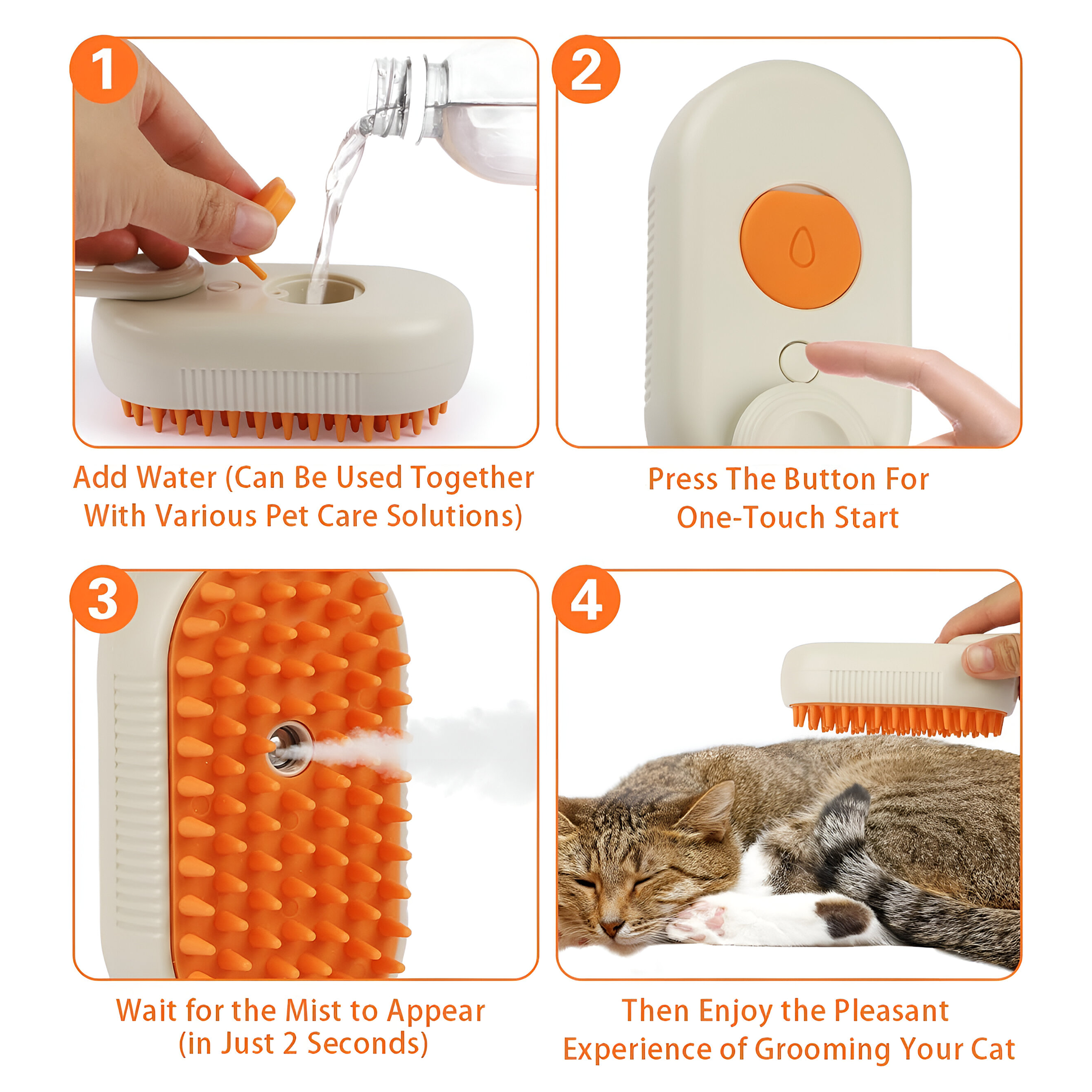 Steam PRO (Steam Brush for Dogs & Cats)